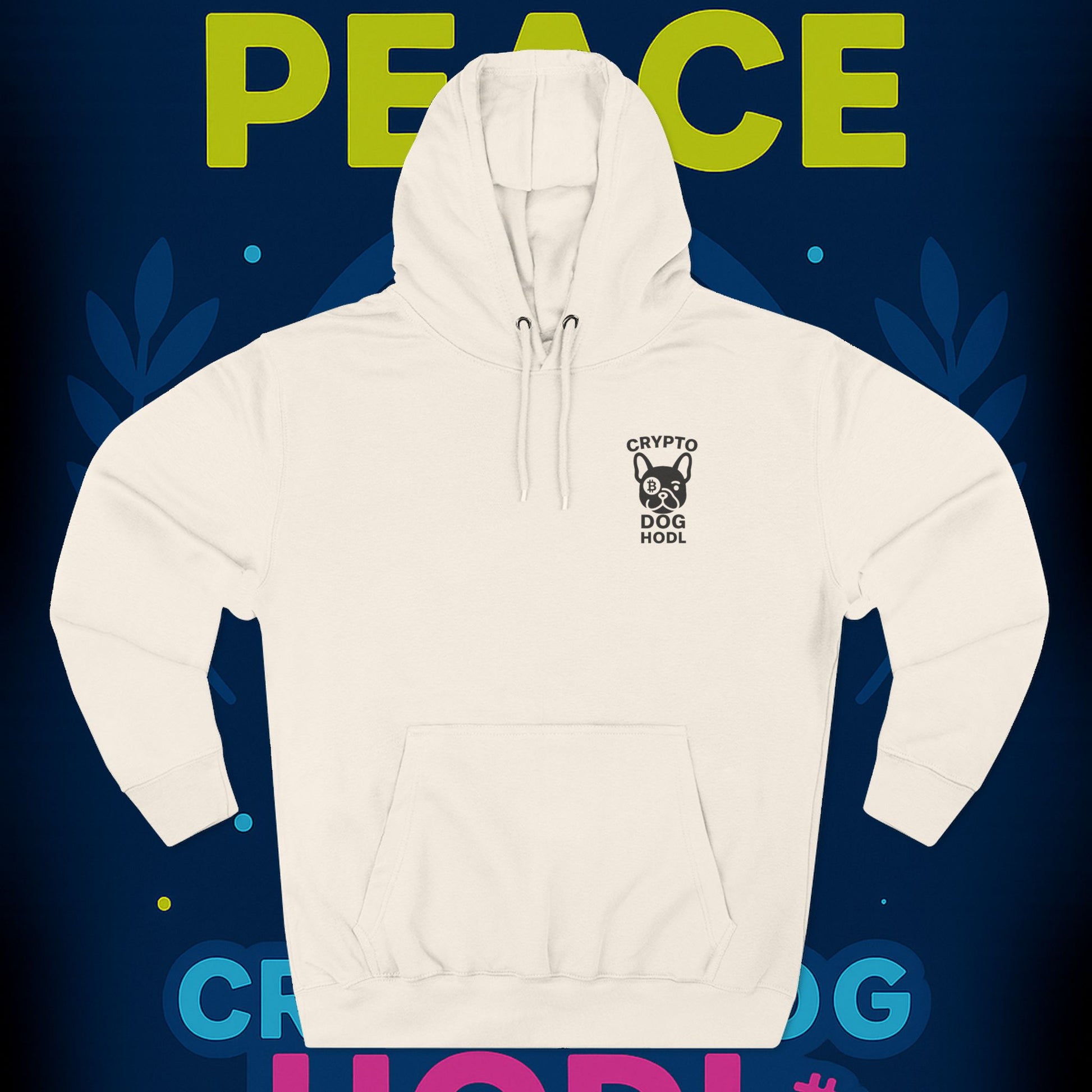 Make Peace Profitable Hoodie — Crypto Dog HODL
