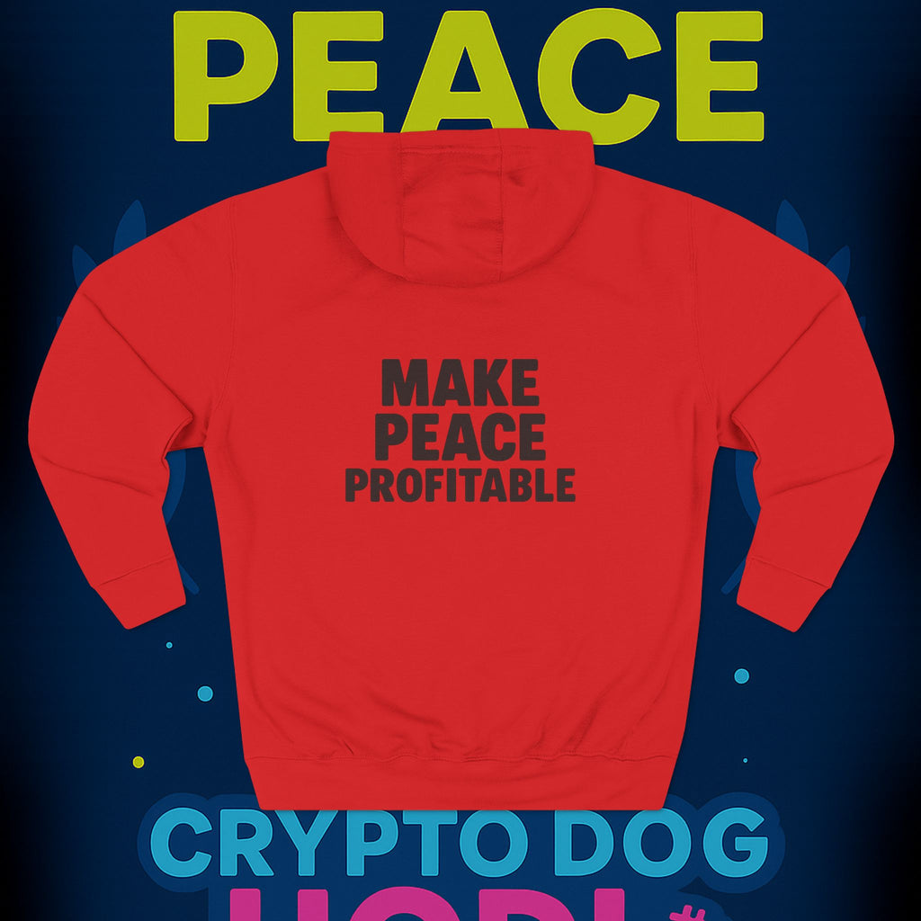 Make Peace Profitable Hoodie — Crypto Dog HODL