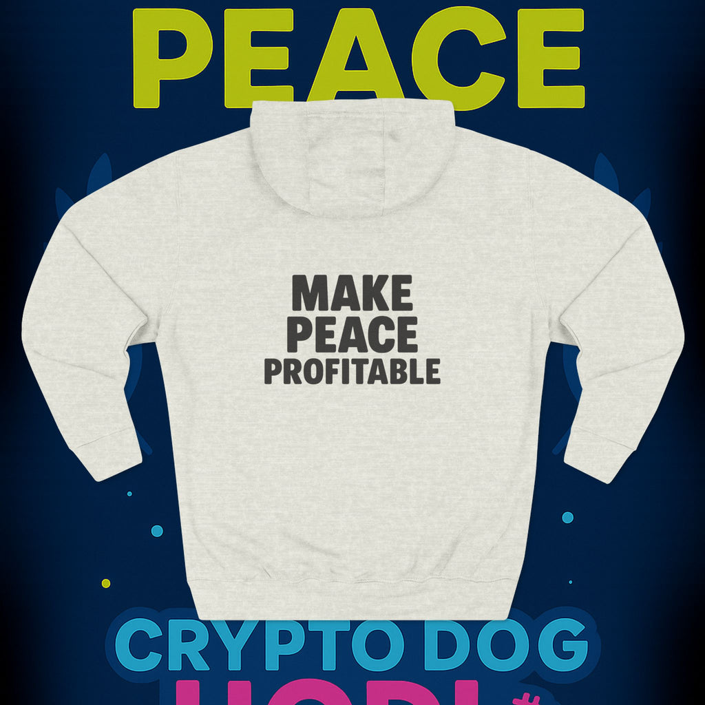 Make Peace Profitable Hoodie — Crypto Dog HODL