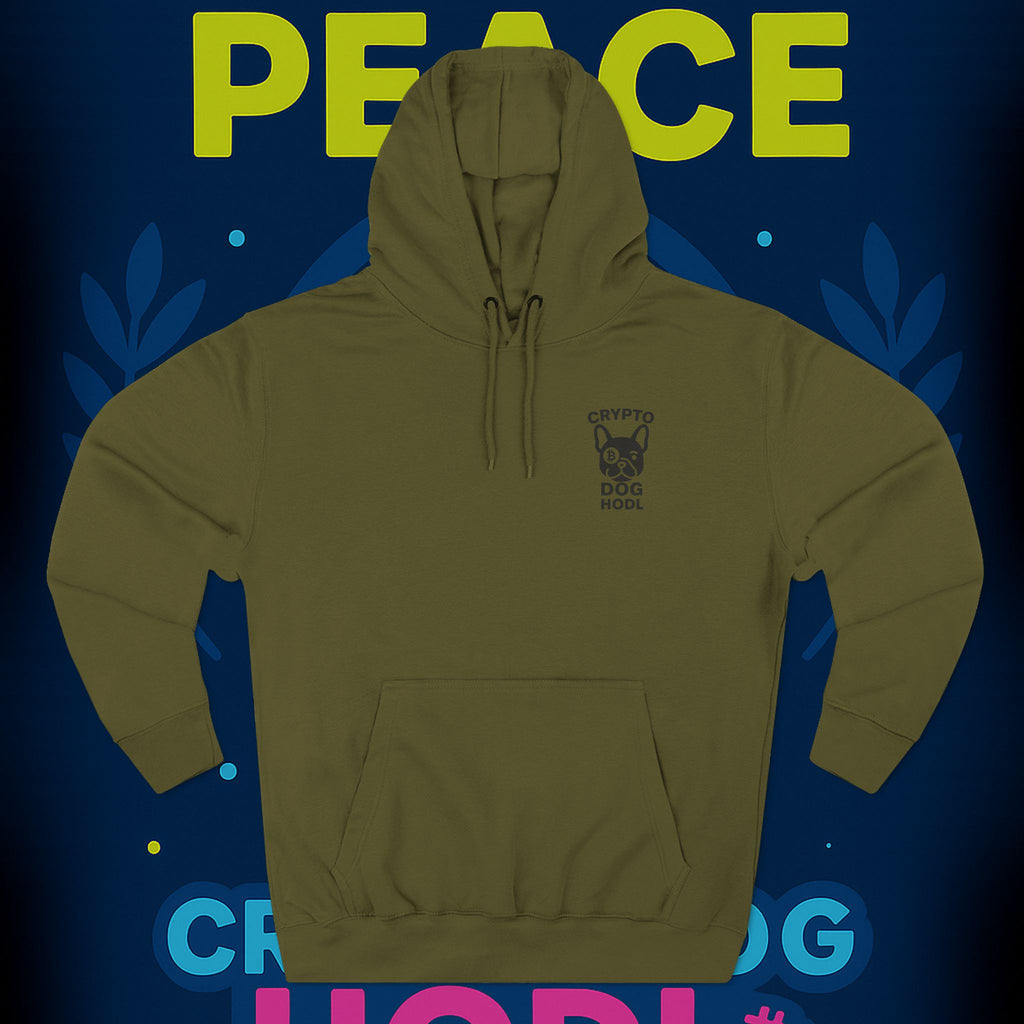 Make Peace Profitable Hoodie — Crypto Dog HODL