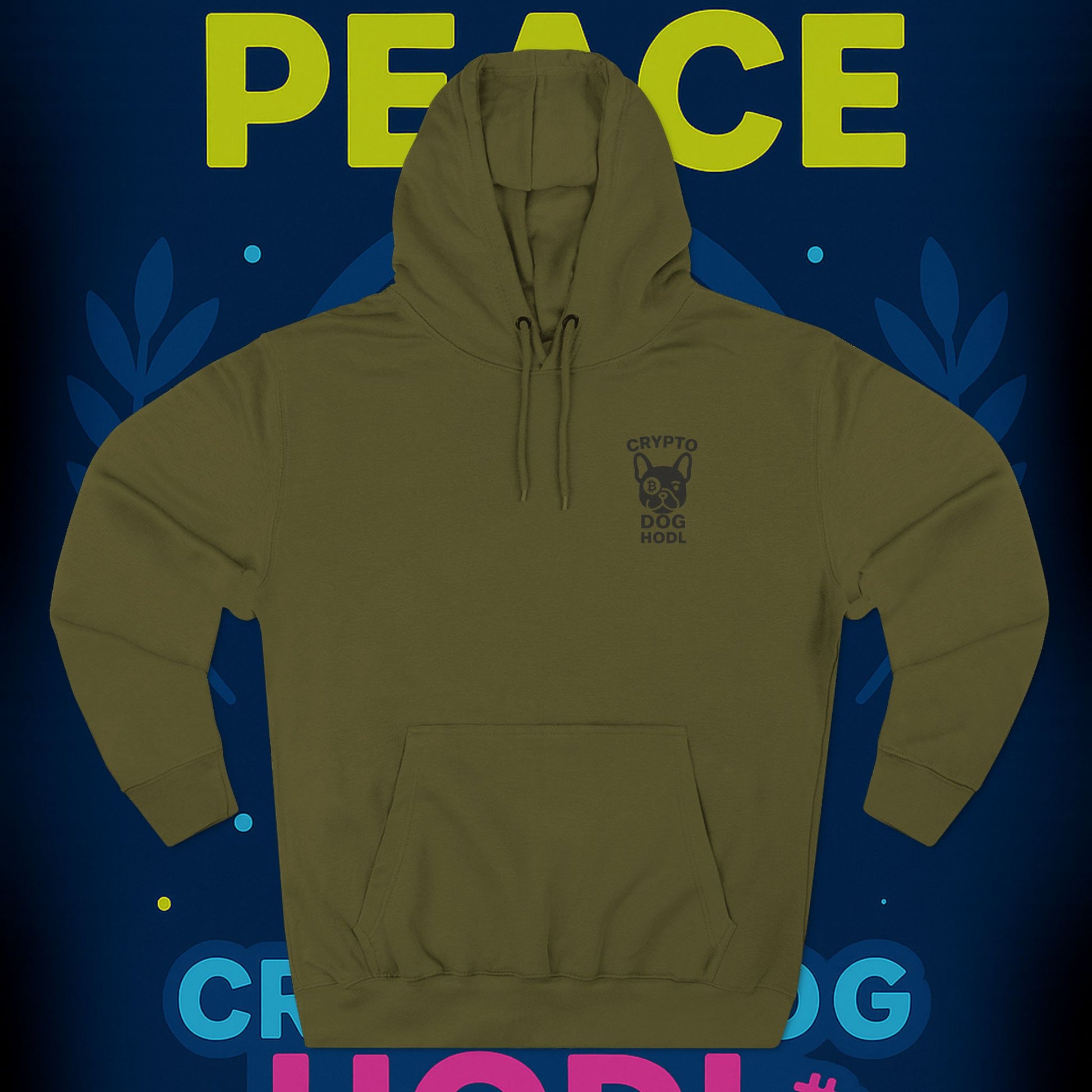 Make Peace Profitable Hoodie — Crypto Dog HODL