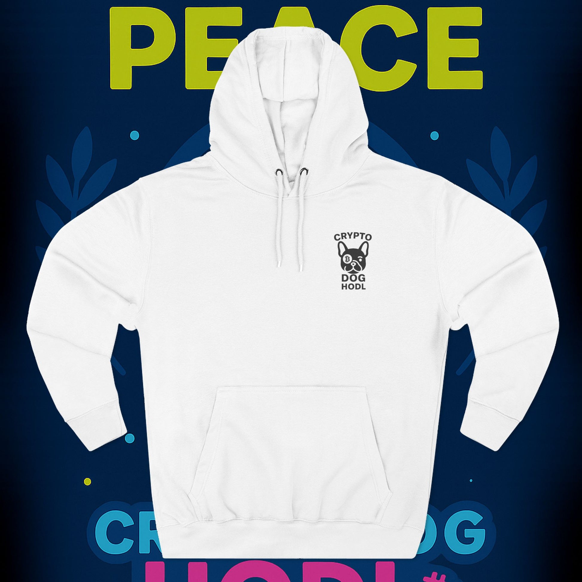 Make Peace Profitable Hoodie — Crypto Dog HODL